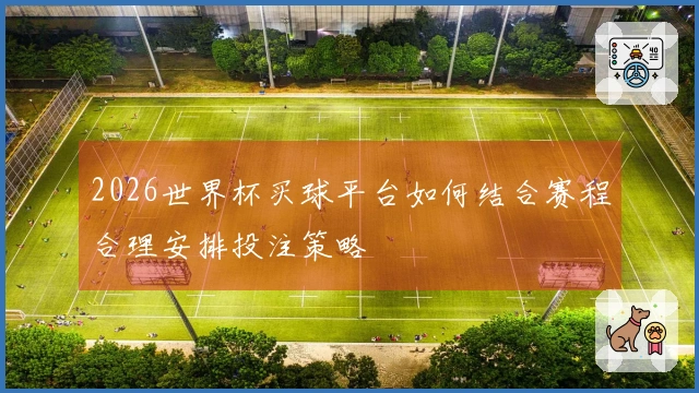 2026世界杯买球平台如何结合赛程合理安排投注策略
